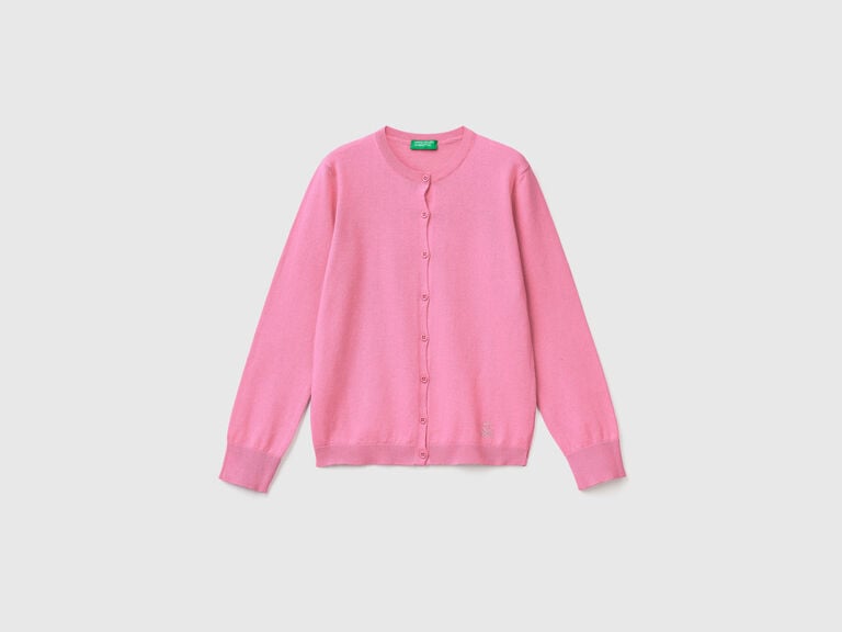 (image for) benetton outlet online shop Cardigan girocollo in misto cotone outlet benetton online